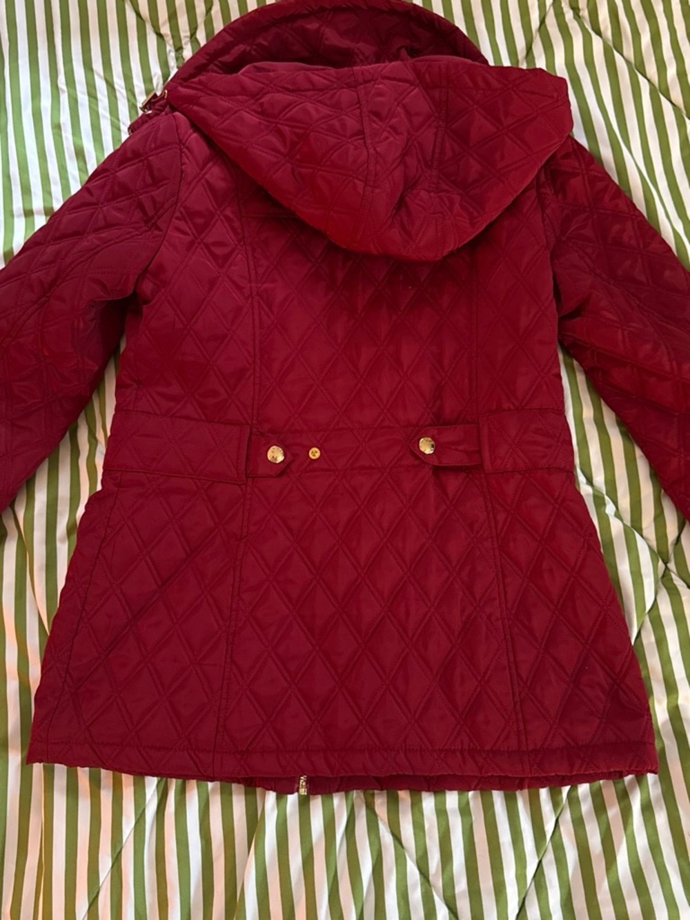 MICHAEL Michael Kors Quilted Red Coat - Picture 7 of 7